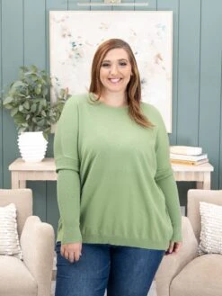 Round Neck "Perfect Knit" Tunic Sweater By DD Design | S/M - 2X/3X -Women Clothing Shop 005bf5810e379db04ece4e4aa41530f1