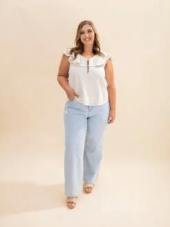 Mica Denim Super High Waist Cropped Wide Leg Jeans | 0-15 -Women Clothing Shop 0088767056043dc3656305ae91302985