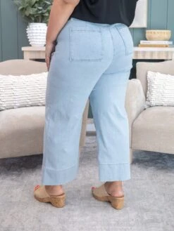 Mica Denim High Rise Cropped Wide Leg Jean W/ Patch Pocket | 0-22 -Women Clothing Shop 00a5b3a67454f1eb395d514962e4c6d1