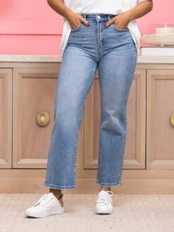 Risen High Rise Ankle Straight Relaxed Jeans | 0 - 3X -Women Clothing Shop 00a8a194d735e35403f1f04cffab7315