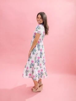 Floral Print Puff Sleeve Maxi Dress | S-XL -Women Clothing Shop 00ecdc55749003249295a96a325c8422