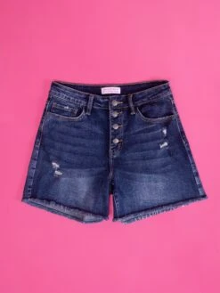 Diva Denim High Rise Expose Button Fray Hem Shorts | S-3XL -Women Clothing Shop 0204fb691582f3ae2f0b930a1dbca754 1