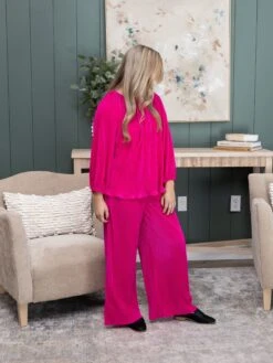 Pleated Palazzo Pants | S - L Set W/ Sku55131 -Women Clothing Shop 02247cd76ecbf8ff256668be86ebb1cb