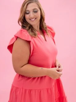 Ruffled Sleeve Tiered Dress By DD Design |S-3XL -Women Clothing Shop 029bc1cd7aaa8b1aa3f14163c72597fb