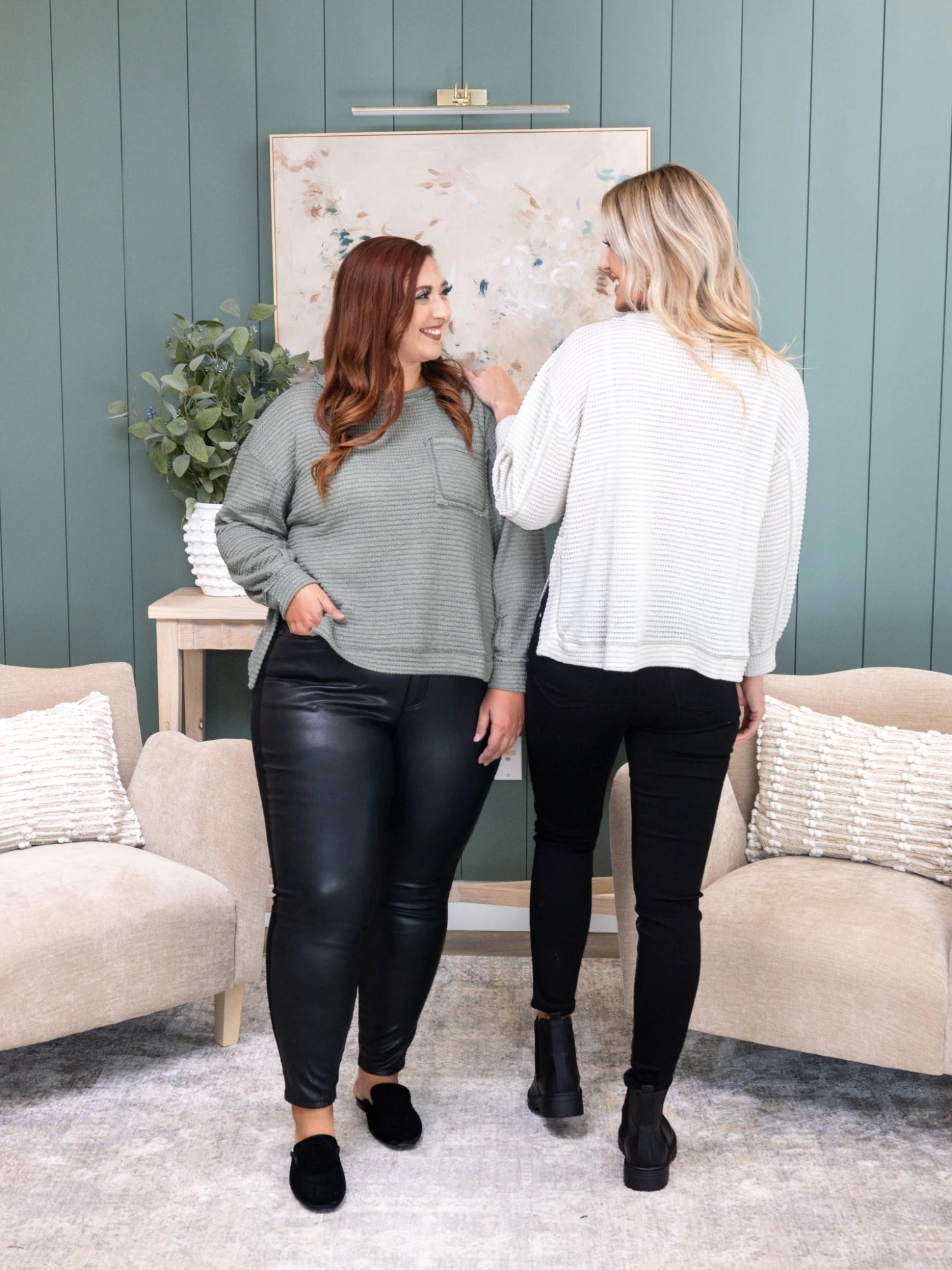 Judy Blue High Waist Faux Leather & Denim Skinny | 0 - 24 1 Judy Blue High Waist Faux Leather & Denim Skinny | 0 - 24