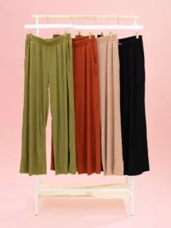 Ribbed Textured Long Pant By DD Design | S-3XL Pair W/ Sku86861 -Women Clothing Shop 04cf273e44592fadc7f0b3960a585374