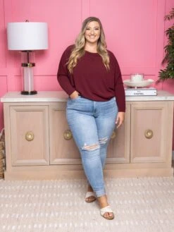 Judy Blue Mid Rise Cuffed Destroyed Skinny Jeans | 0 - 24