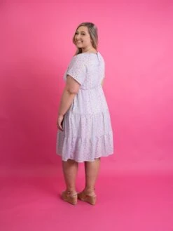 Tiered Floral Back Keyhole Dress | S - XL -Women Clothing Shop 0764bca696eb43bec5c207861fce92de