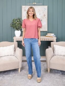 Risen High Rise Wide Baggy Jean | 0-3X -Women Clothing Shop 07f862ae22867860cd560e7efd6f2e2d