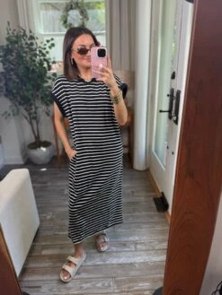 Short Sleeve Striped Knit Dress | S-3X -Women Clothing Shop 09d4f4d29ad8ed4032d1b9c1ef7e7cca