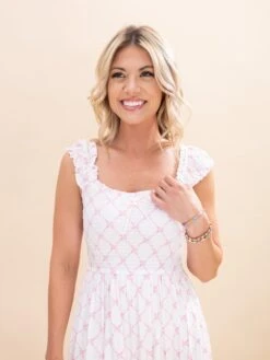 Bow Pattern Ruched Sleeve Smocked Midi Dress | S-3X 10 Bow Pattern Ruched Sleeve Smocked Midi Dress | S-3X -Women Clothing Shop 0b8c51e78713a73eefe540aa32040a0c