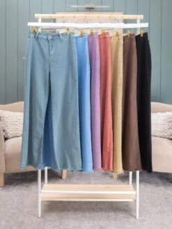 Zenana Acid Wash Frayed Hem Wide LegJeans | S-XL -Women Clothing Shop 0c2efaefd676b922a65ac8bbbf99e30d