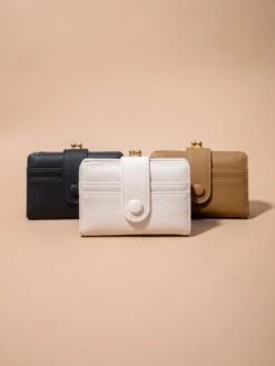 Bifold Wallet W/ Detachable Coin Purse Top's Handbags