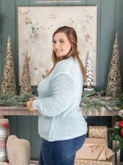 Crewneck Balloon Sleeve Textured Sweater | S/M - M/L Wishlist -Women Clothing Shop 0cda203172059ac2345d7884a5c7c5d8