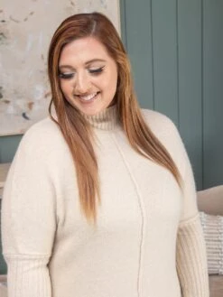 Blu Pepper Mock Neck Front Seam Sweater Dress | S-L -Women Clothing Shop 0d7213df89fa59e8c50c82b62de0268a