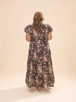 Floral Print Bubble Puff Sleeve Midi Dress | S-2XL -Women Clothing Shop 0f8492040953b73cfc359169c26b336b