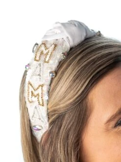 PRE-ORDER Joia Sequin & Rhinestone Mix Mama Headband