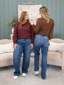 Judy Blue High Waist V-Front Vintage Wash Straight Fit Jean | 0-24 -Women Clothing Shop 0fffbf94a8907dc993bd326bb0855d7d