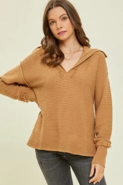 Soft Thick Western Collared Sweater | S - 3XL Heyson
