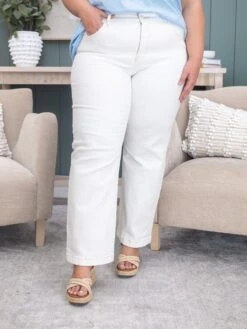 Risen Tummy Control Mid-Rise Ankle Straight Jeans | 0 - 3X -Women Clothing Shop 1097ecd6e4b57f1acf01ecdeb90a6685