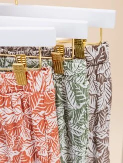 Tiered Leaf Print Pants With Elastic Waistband | S-3XL W/sku63610 -Women Clothing Shop 10f72f4867036358865e8bd711d1f345