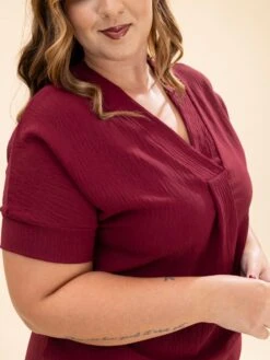 Airflow V Neck Placket W/ Front Pleat Maxi Dress W/ Pockets | S-3X -Women Clothing Shop 12566322fb064f9c8455d5714fb813aa