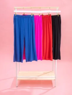 Long Pants W/ Elastic Waistband By DD Design | S-3XL Bright & Bold -Women Clothing Shop 12b6bce83bc24297bc9e338856516317