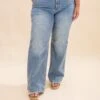 Judy Blue High Waist Double Button Waistband Wide Jean | 0-24