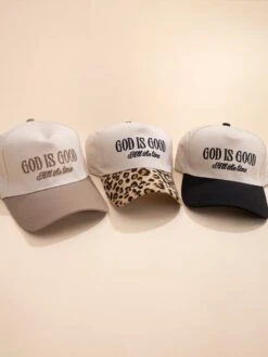 Zenana God Is Good All The Time Two Tone Canvas Cap |