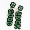 Beaded St. Patrick's Post Earring