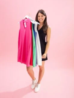 Luxe Scuba V-Neck Sleeveless Dress By DD Design | S - 3XL -Women Clothing Shop 1563fc6ee455bb53ec63ed283046b53c