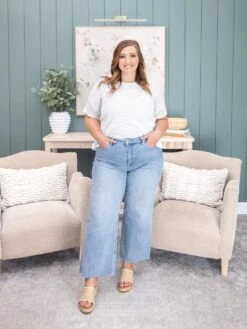 Mica Denim High Rise Wide Raw Hem Jean | 0-15 -Women Clothing Shop 15703448abcab0aed8fb6dda02a8d1d8