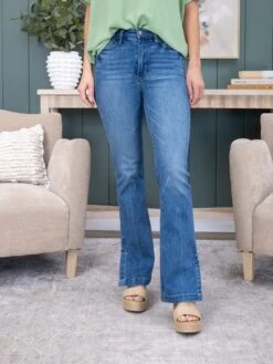 Judy Blue High Waist Tummy Control Vintage Wash Side Slit Slim Boot | 0-20 -Women Clothing Shop 15ea8a02bff81107731c583b53d8fd66