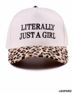 Zenana Literally Just A Girl Two Tone Canvas Cotton Cap | -Women Clothing Shop 15f75b16144f12a27141765c037c1767