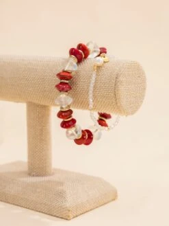 Cherry Pop Bracelet Stack