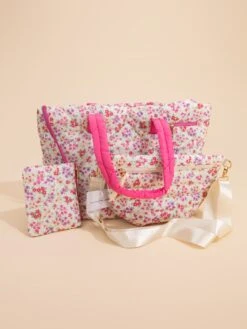 Floral Printed Puffer Bag -Women Clothing Shop 17242e8d17805174070ee959e10afe8a