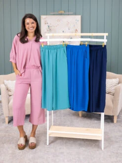 Airflow Crop Pants W/ Pockets By DD Design | S-3XL Pair W/ Sku57783