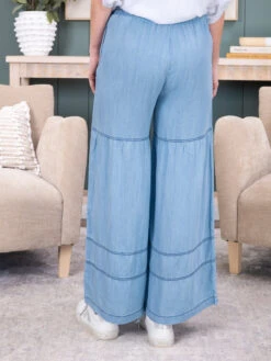 Washed Denim Tiered Wide Leg Pants | S - 3XL -Women Clothing Shop 1736548204519 095c982d d315 4fa1 8993 ec88b80140fe c7dbb145 ce43 46e4 84ac ff29e410ddb5 divas 58391 3