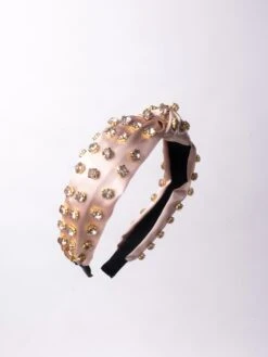 Stone Studded Mid Knot Headband -Women Clothing Shop 17637e13416222c59f2ae04d3b265029