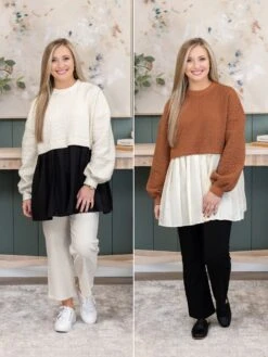 Quilted Sweatshirt Dress| S - 3XL