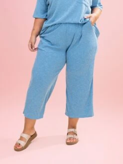 Slub Ribbed Crop Pants By DD Design | S-3XL Pair W/ Sku63651 -Women Clothing Shop 189f17e2a227d2db713437c8eb0f7941