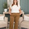 Risen High Rise Ankle Wide Cuffed Pants | 0 - 3X