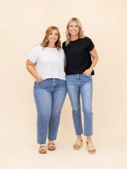 Mica Denim Super High Rise Straight Leg Jeans | 0-22 -Women Clothing Shop 1947b75ad4f1cb6095253472e76027fc