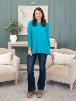 Two Pocket Viscose "Perfect Knit" Tunic Sweater By DD Design | S - 3XL -Women Clothing Shop 194a8f6e41f8a97cc3dc3be0009f44eb