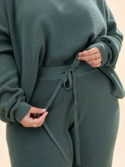 Waffle Textured Lounge Sweater Pants | S - XL Pair W/ Sku48777 -Women Clothing Shop 1a95bc6284d7646eed963a3cb2e85732