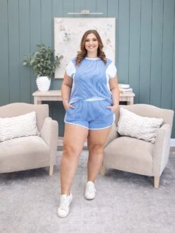 Two Toned Loose Fit Shorts | S-L Pair W/ Sku59715 -Women Clothing Shop 1abfcf79a89a05a4f02d6e13166a50ac