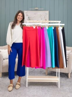 Dear Scarlett "Magic" Stretch Pull On Wide Leg Crop Pants | S-3X