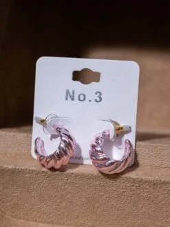 Color Coated Croissant Open Hoop Earring -Women Clothing Shop 1b8f8cac0997cac121c4272eb231ada0