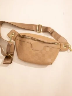 Zenana Vegan Leather Checkered Monogram Crossbody Bum Bag | -Women Clothing Shop 1c1ac28572e126d7de52df4872ed18c1