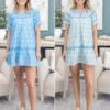 Eyelet Mini Dress With Ric Rac Trim | S - 2XL Umgee